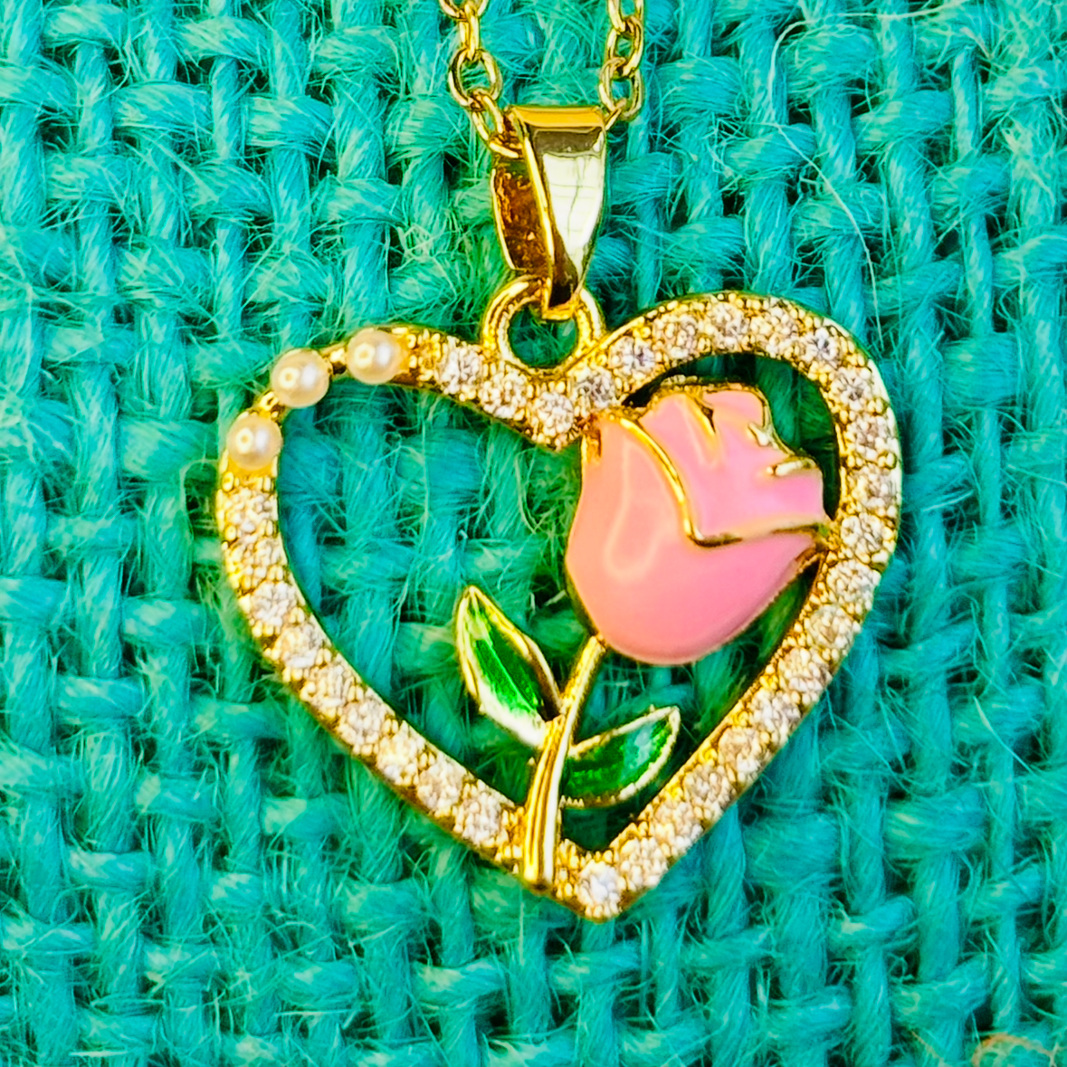 Floral Heart Necklace