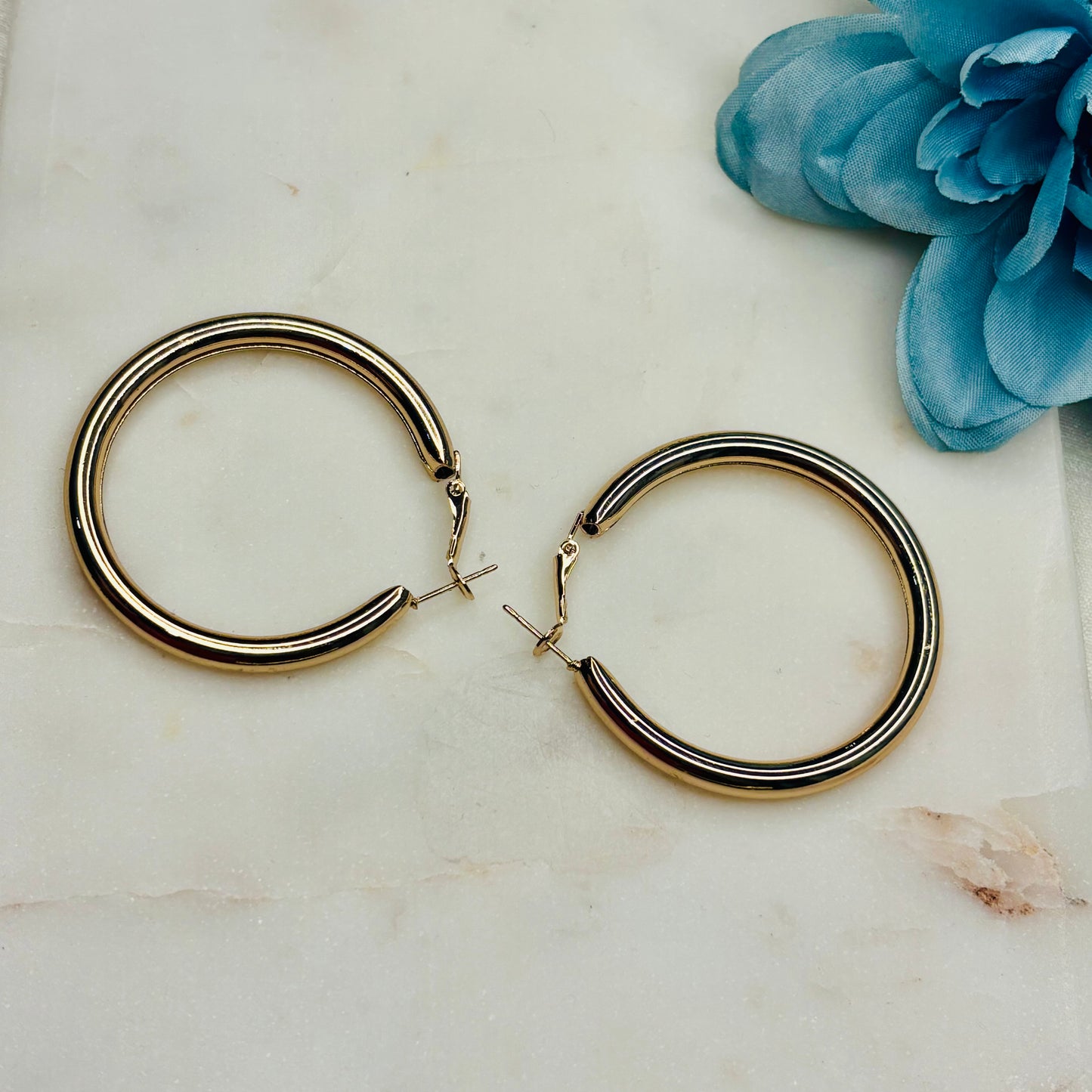 Chunky Golden Hoops