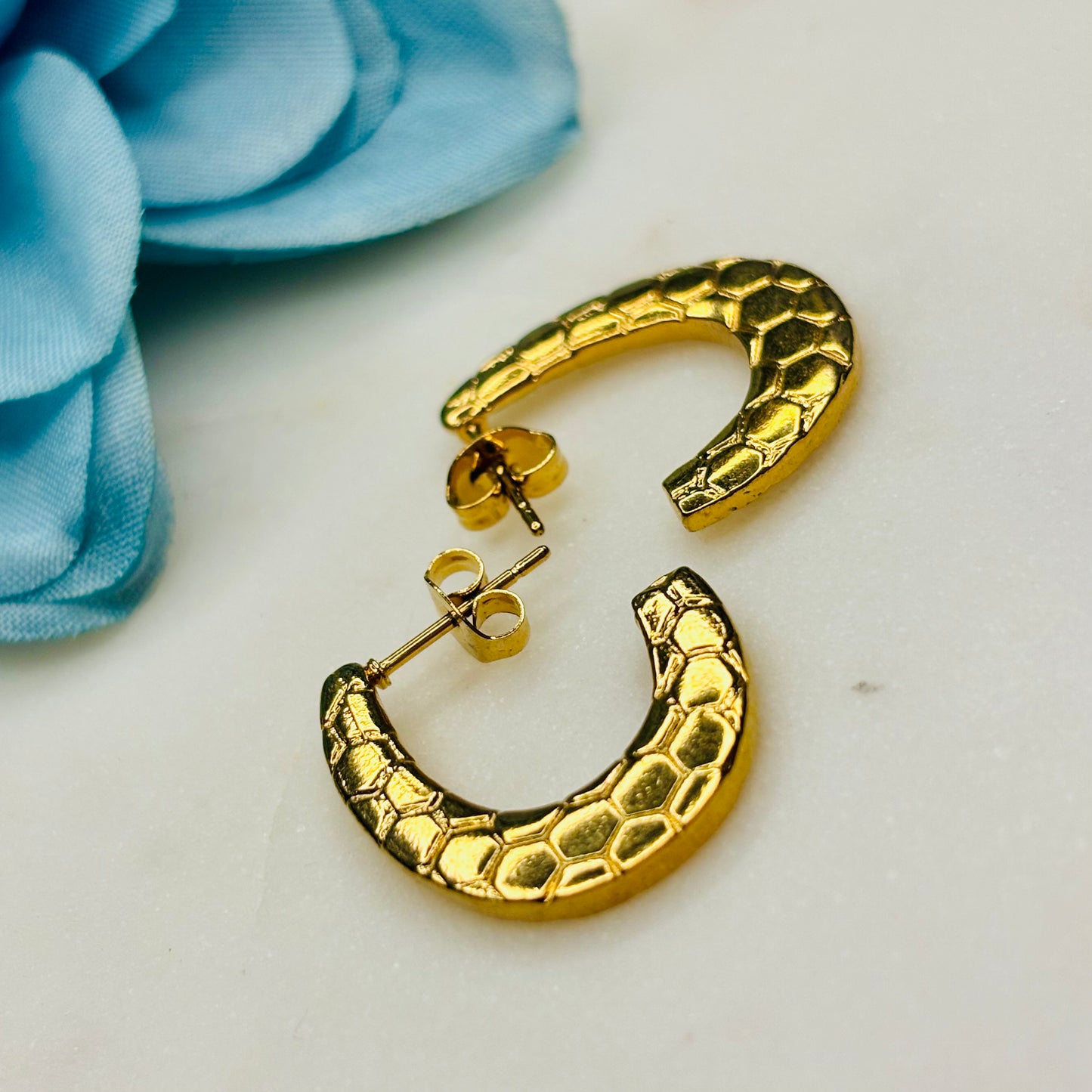 Honeycomb Crescent Hoops