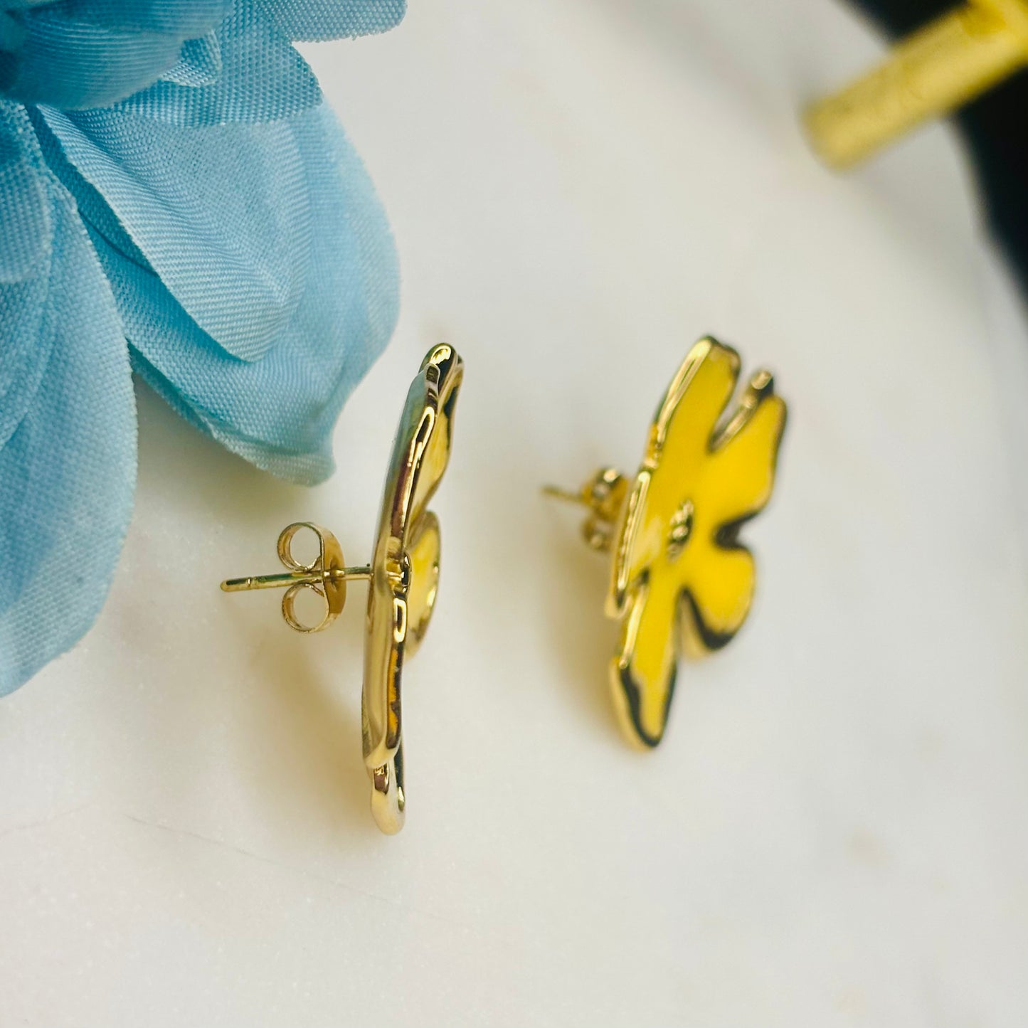 Yellow Bloom Earrings