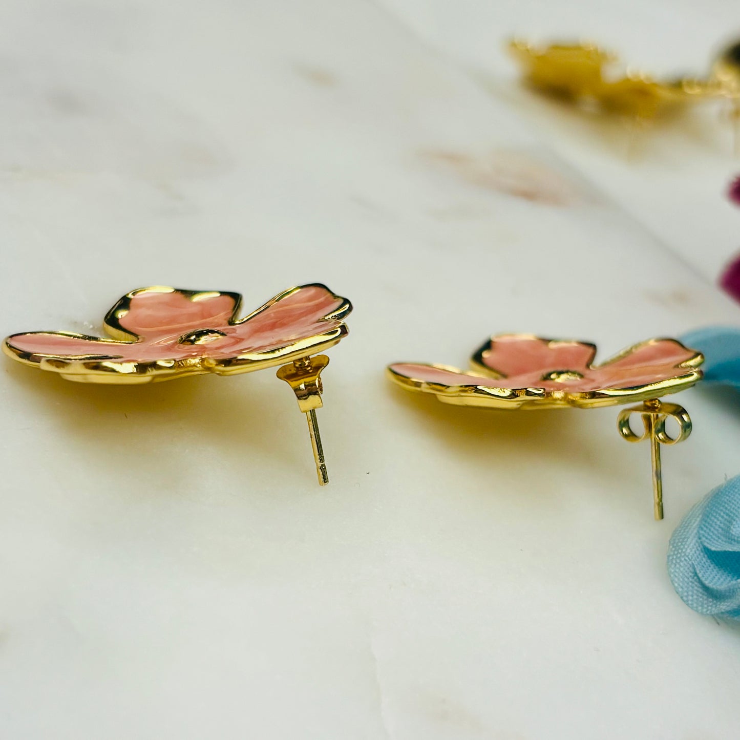 Peach Bloom Earrings