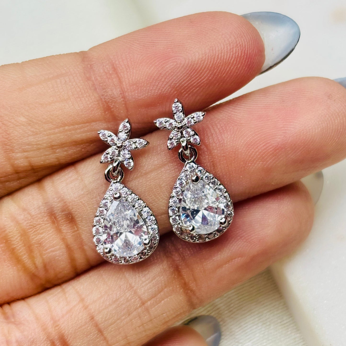 Star Teardrop Danglers