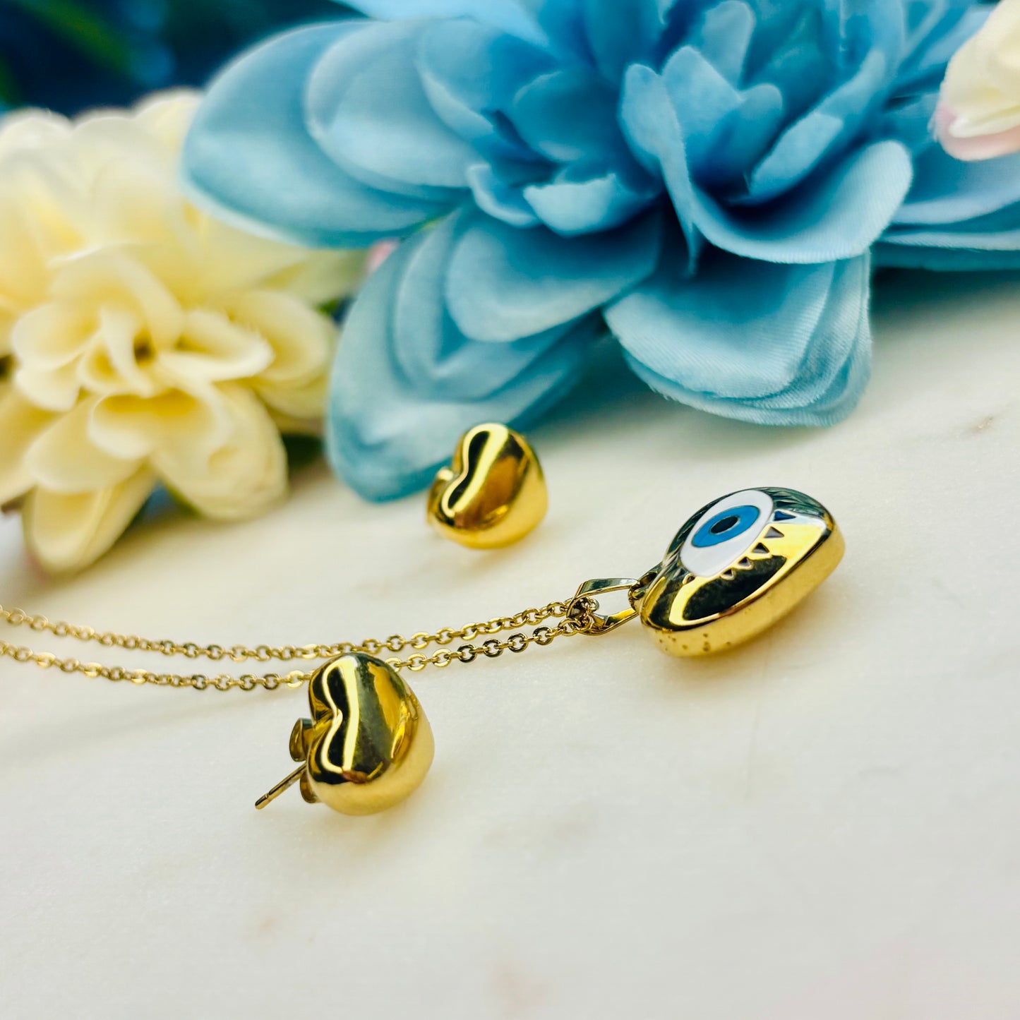 Evil-Eye Necklace Set