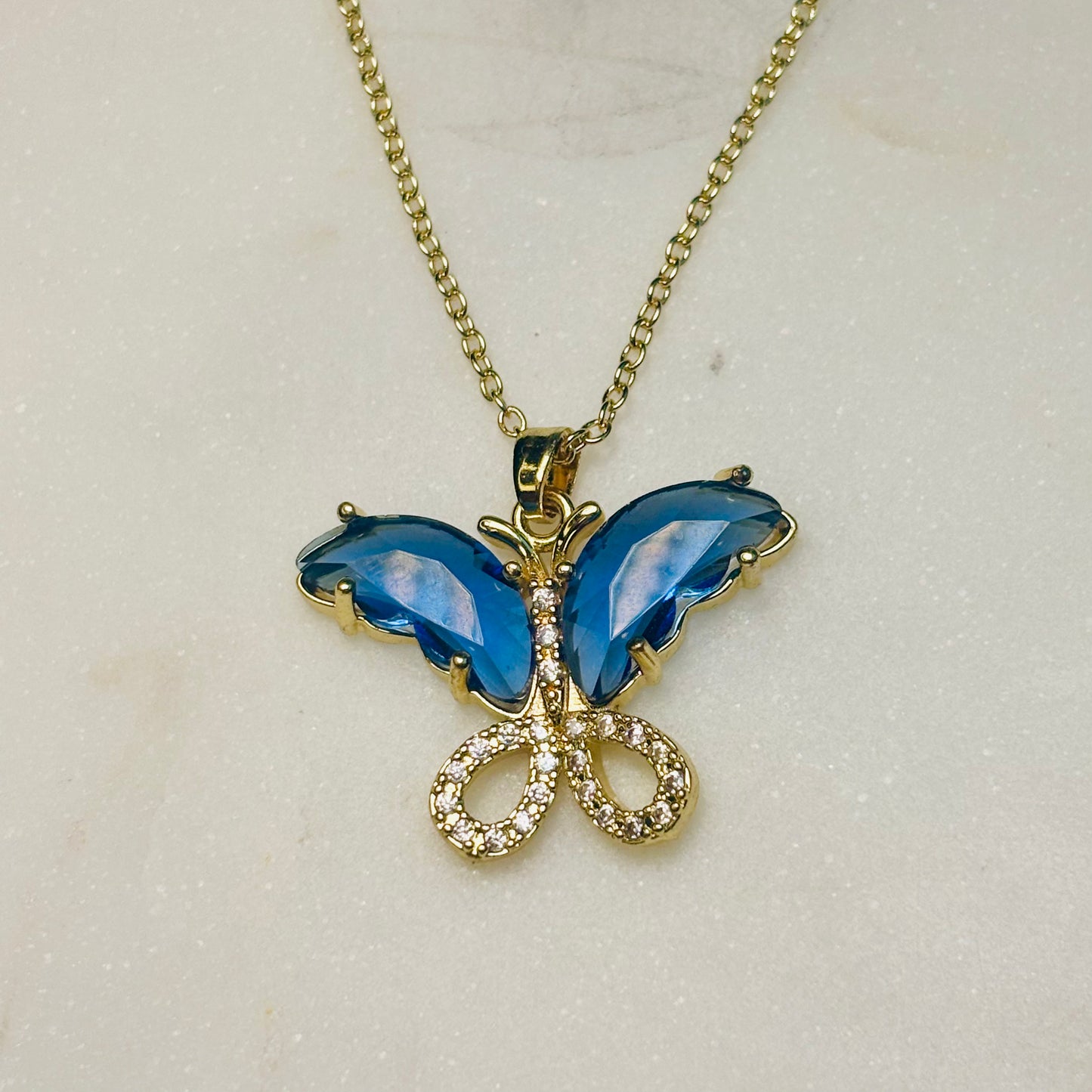 Midnight Dusk Butterfly Necklace