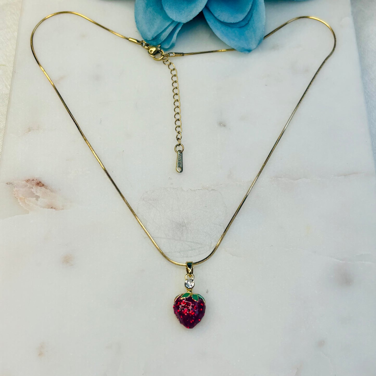 Crystal Strawberry Necklace