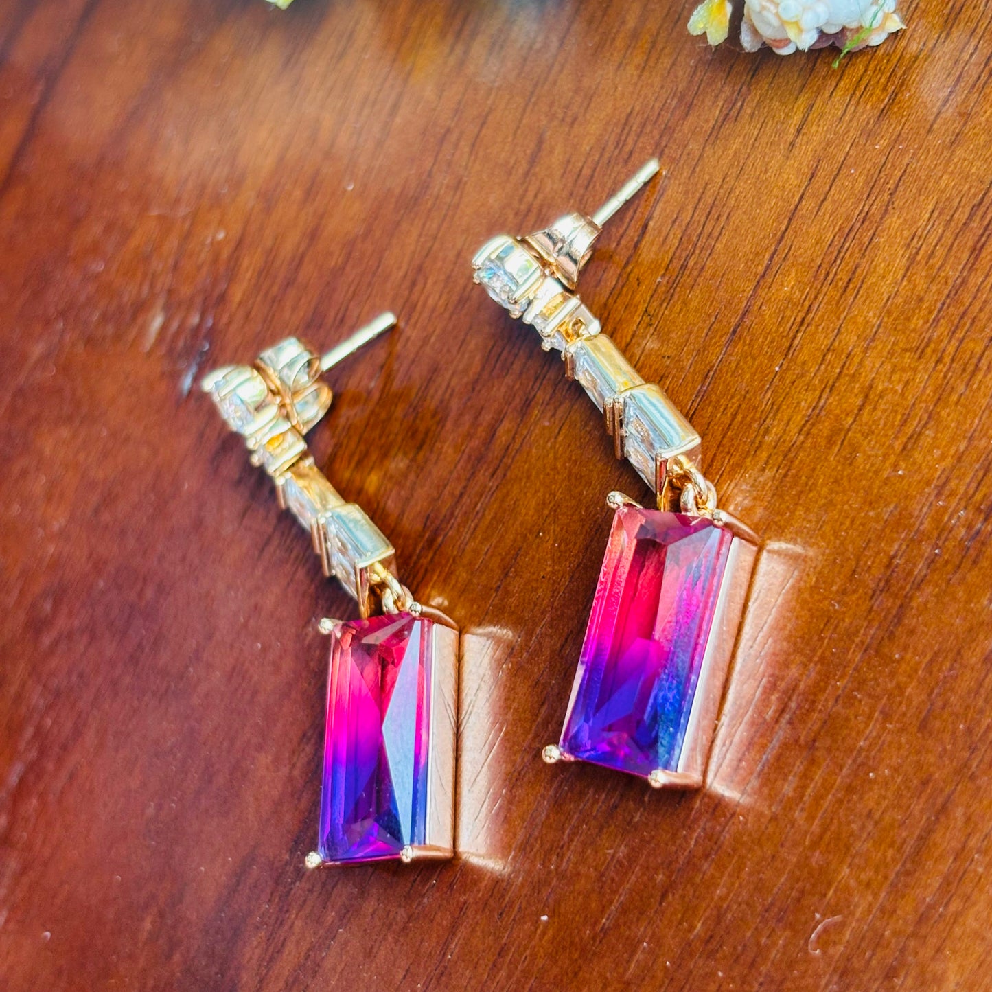 Geometric Multi-gemstone Danglers