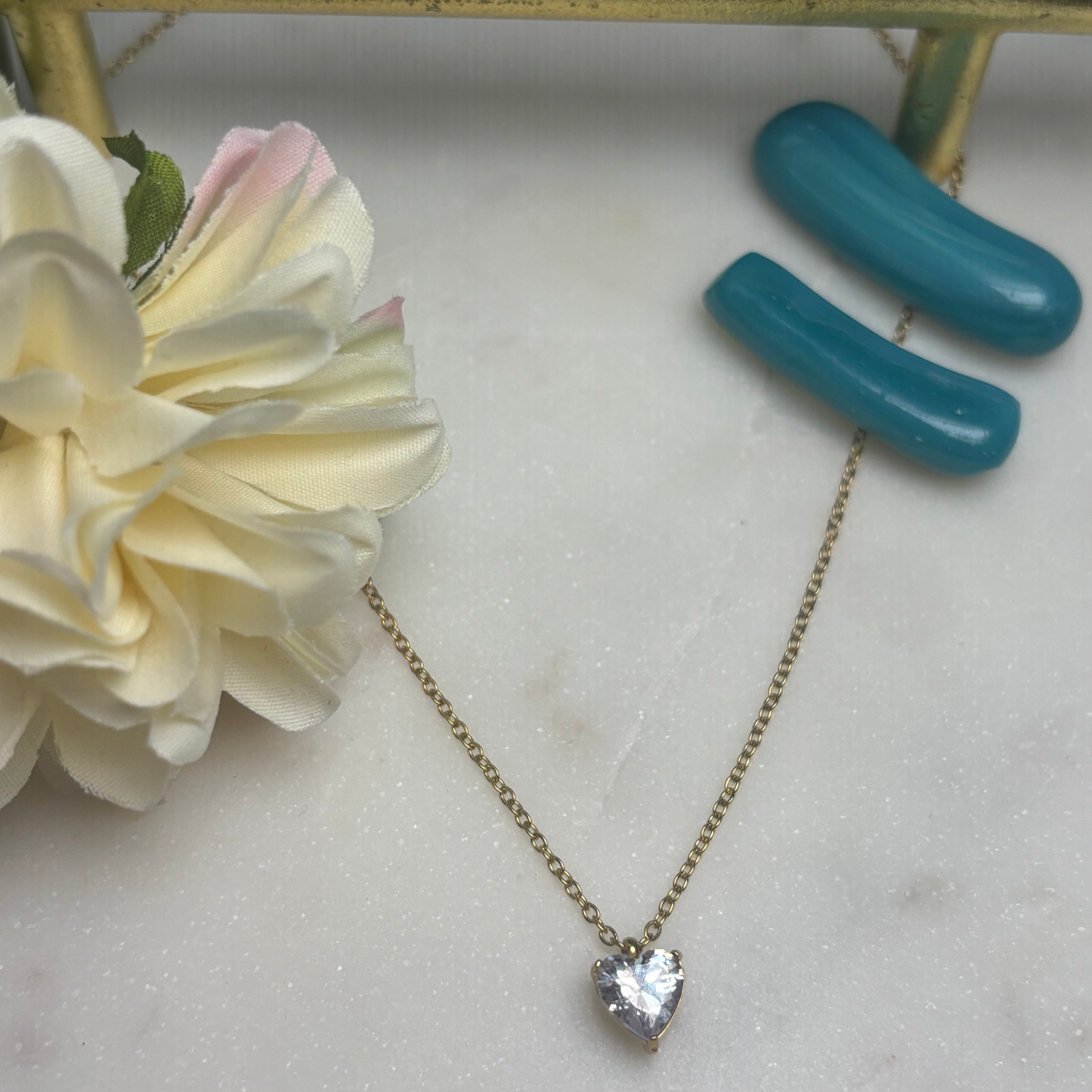 Zircon Heart Necklace