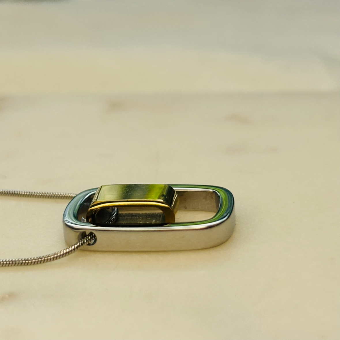 Dual-Tone Double-Layered Necklace