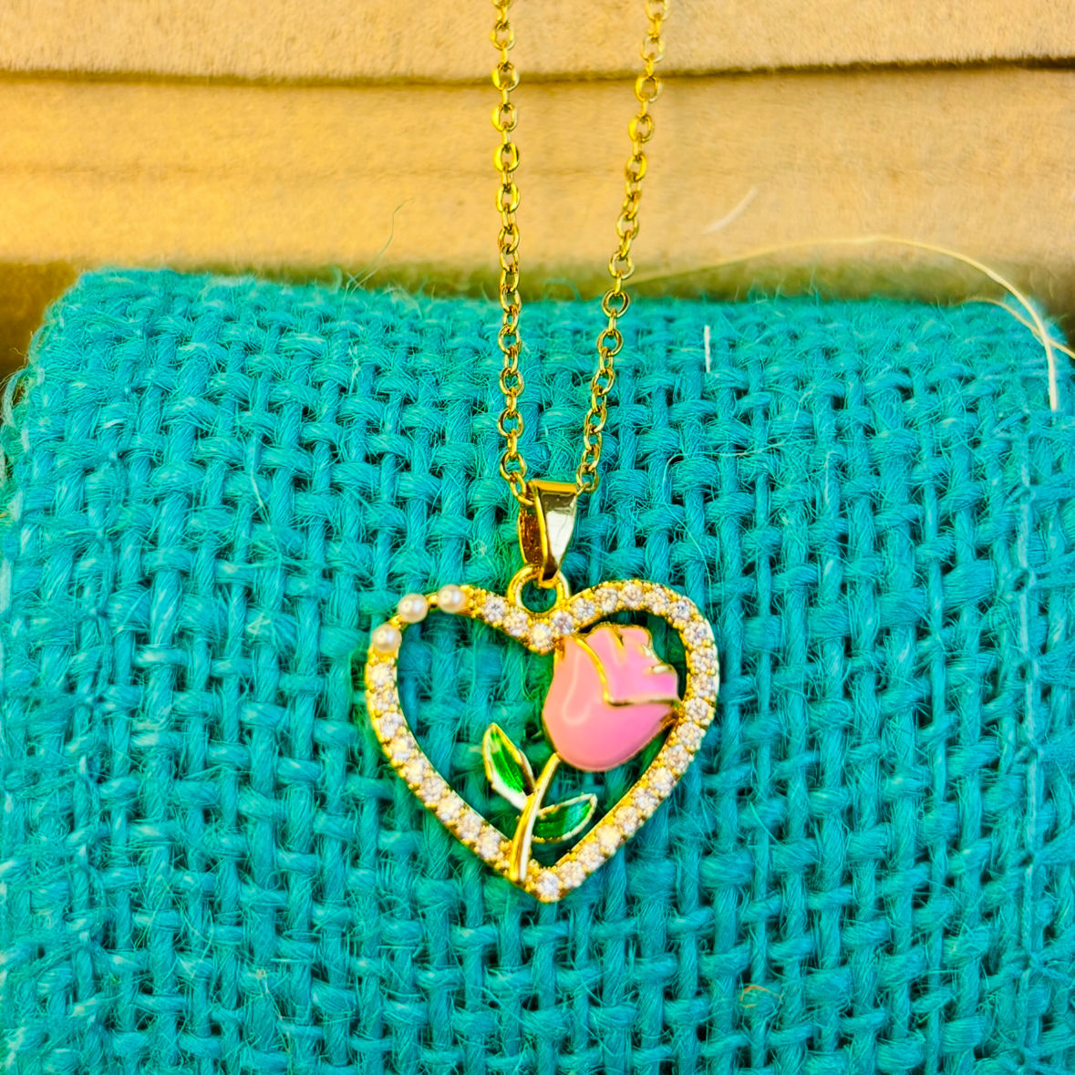 Floral Heart Necklace
