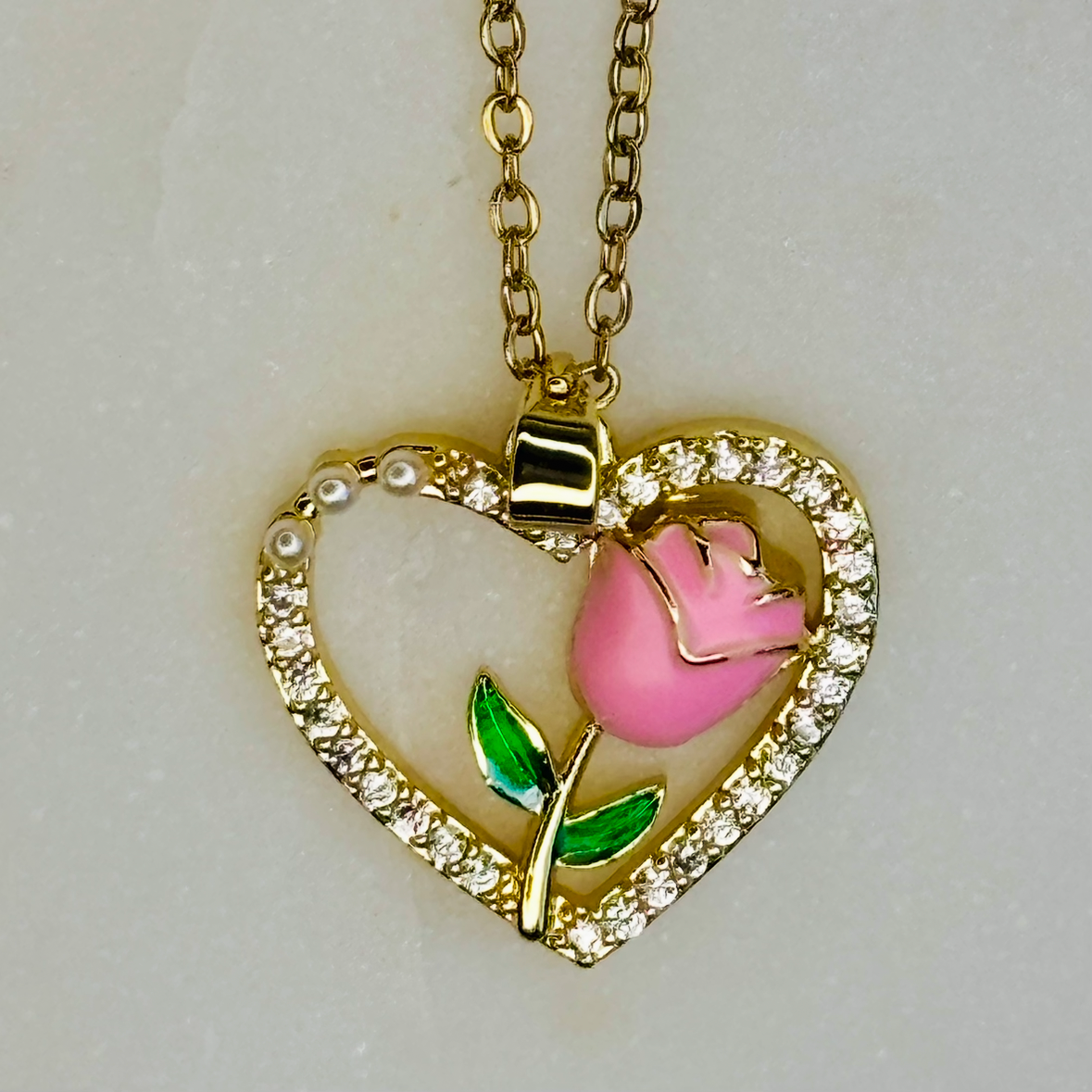 Floral Heart Necklace