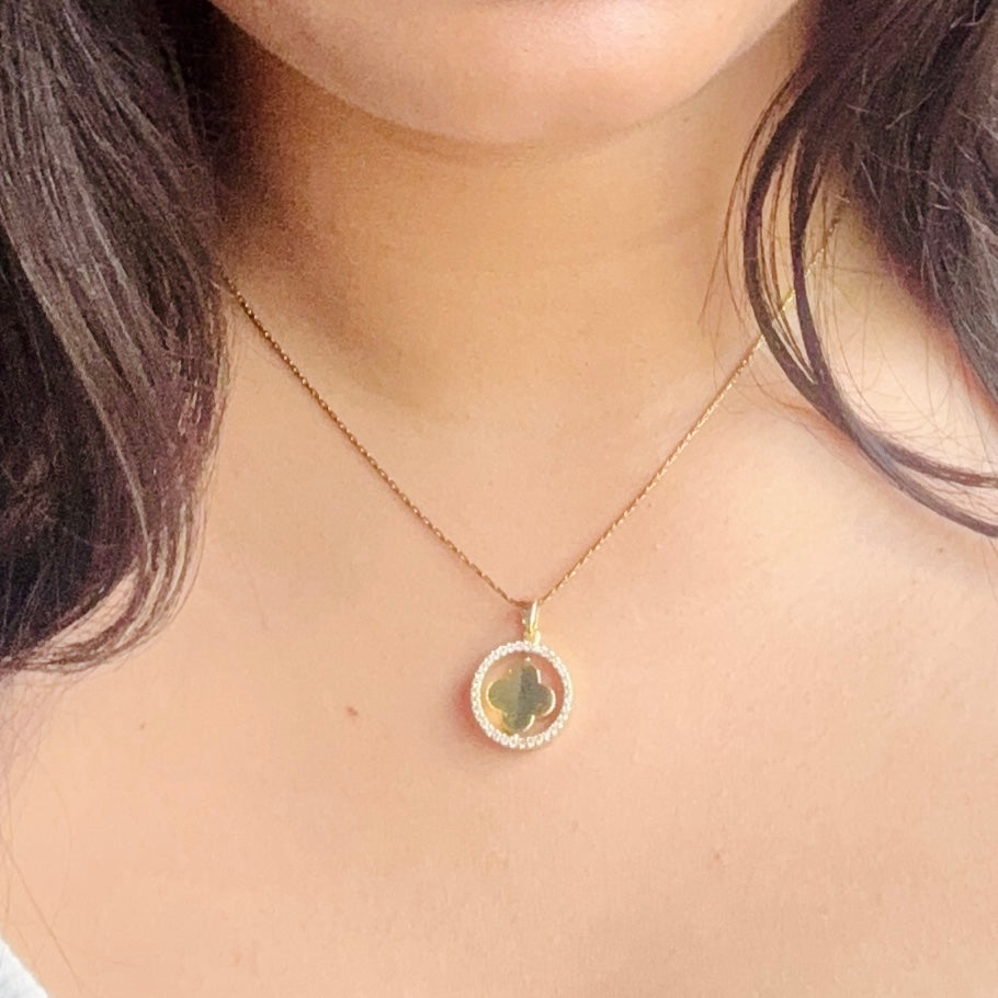 Reversible Clover Necklace