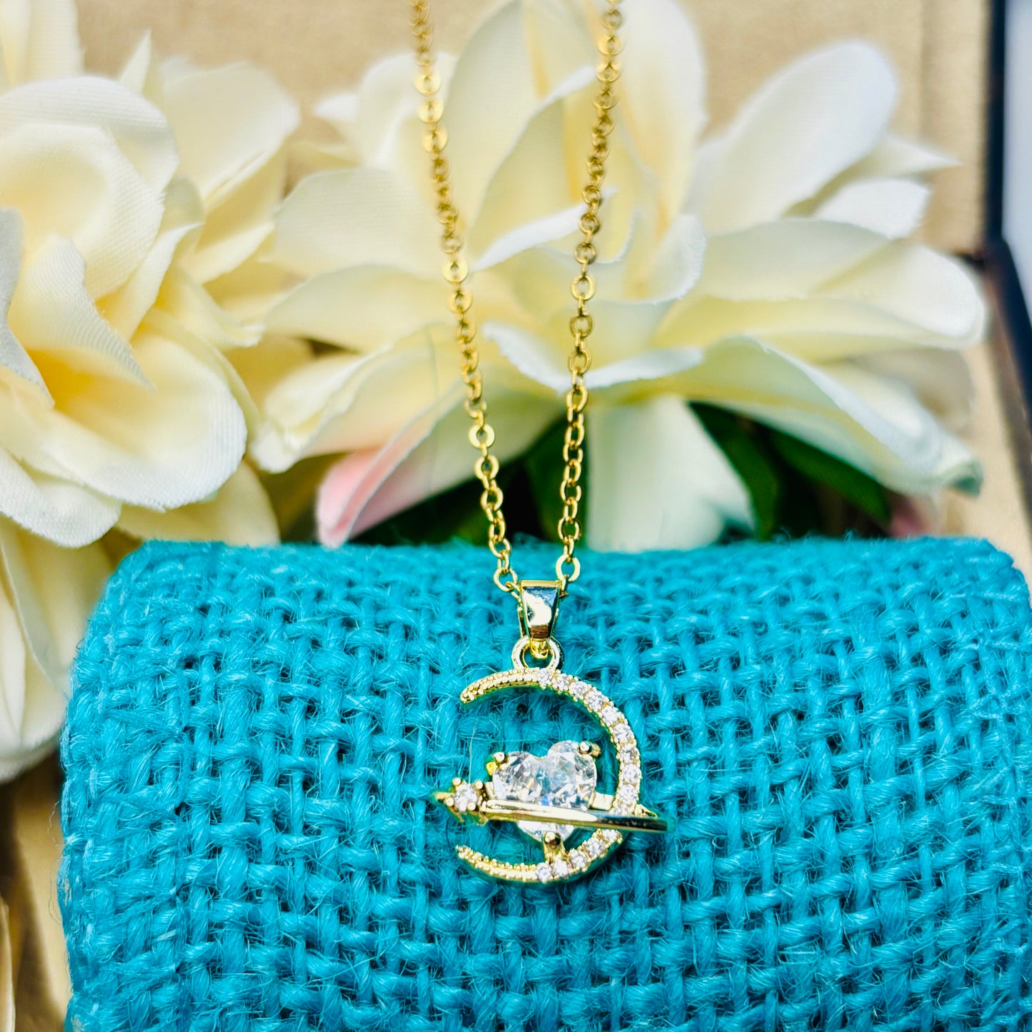 Moonlit Heart Necklace