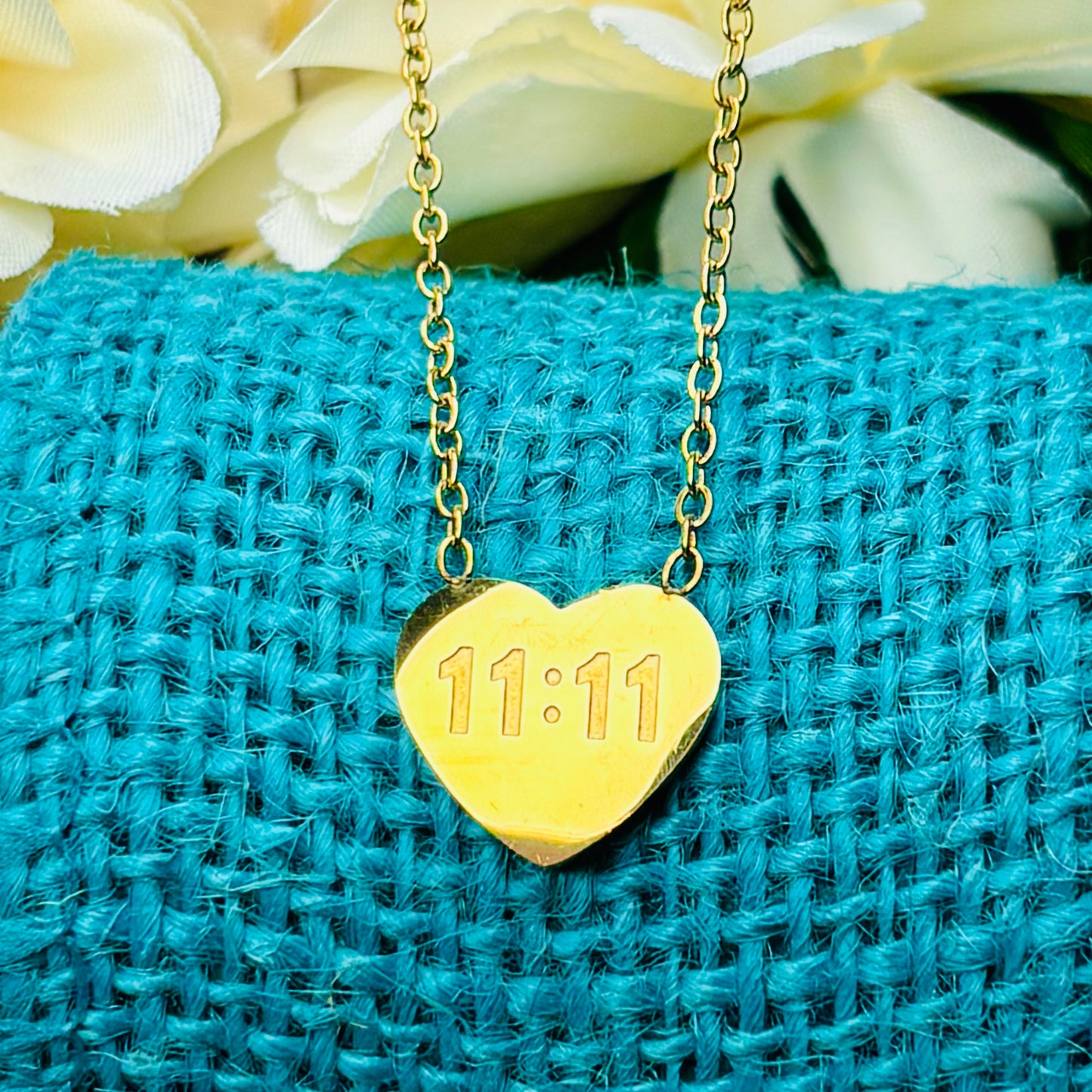 11:11 Heart Necklace