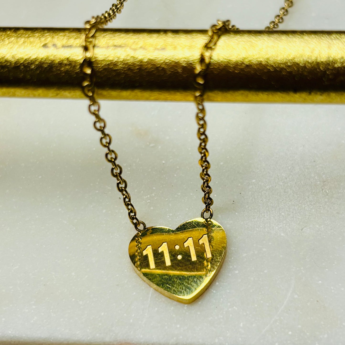11:11 Heart Necklace