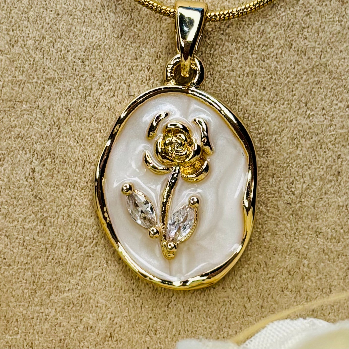 Rose Medallion Necklace