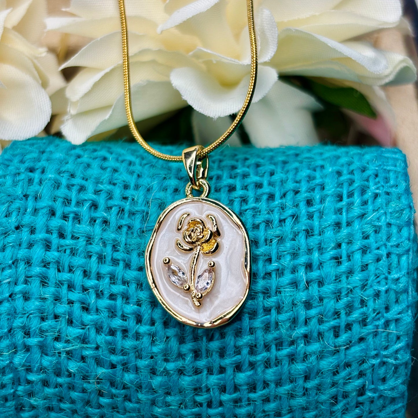 Rose Medallion Necklace