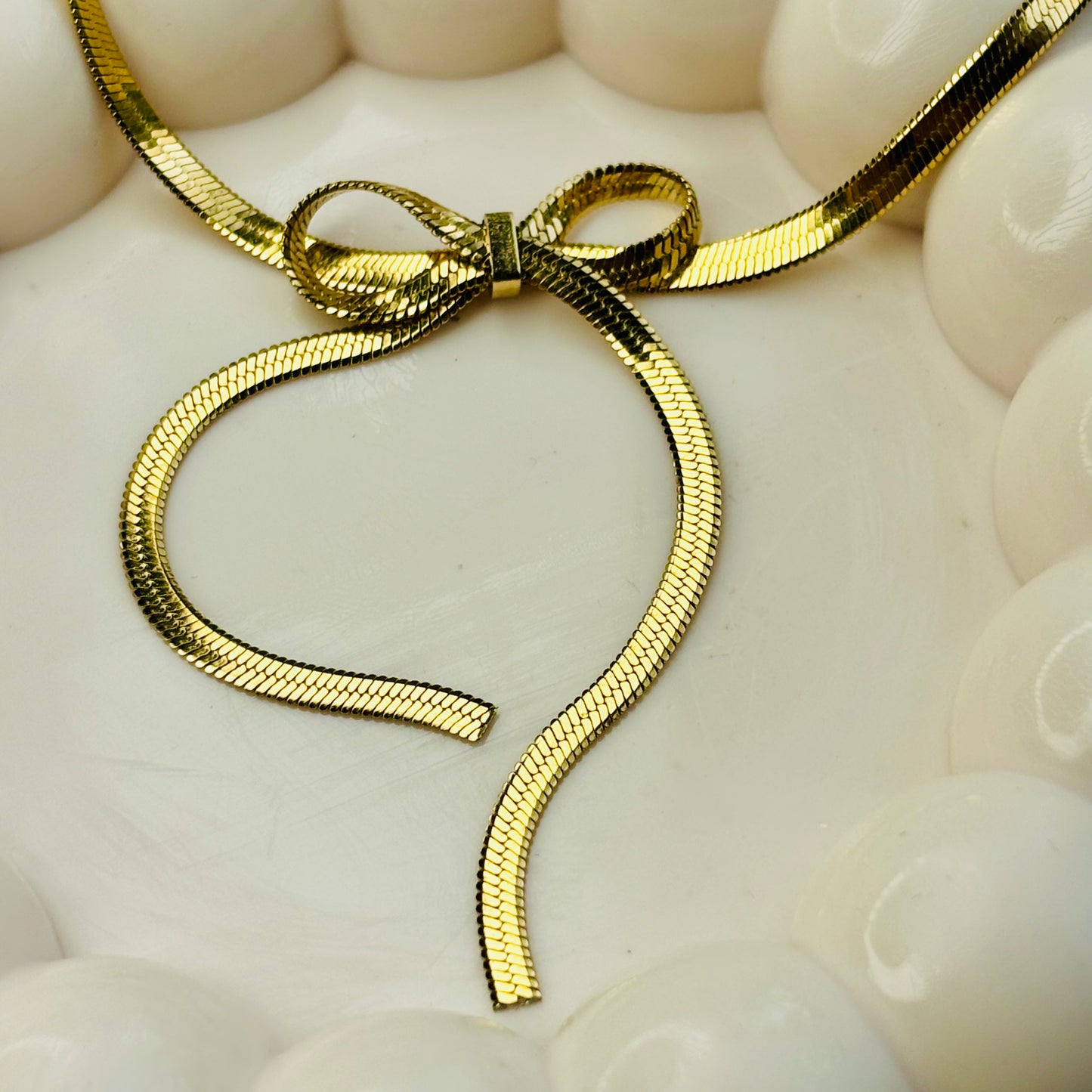 Golden Ribbon Snake Chain