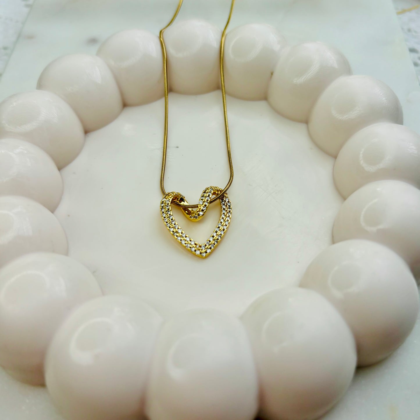 Twisted-Heart Necklace