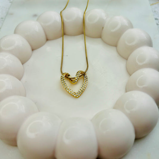 Twisted-Heart Necklace