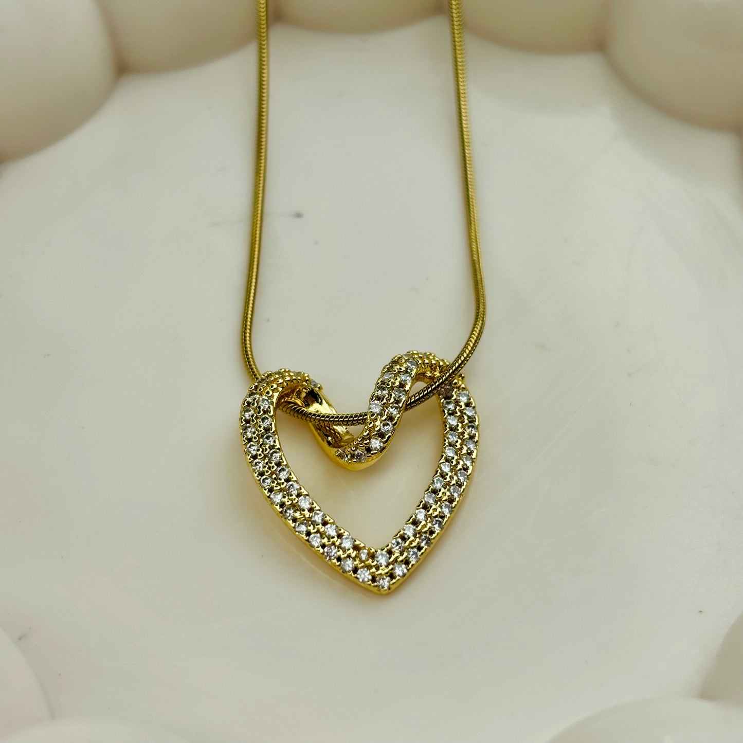 Twisted-Heart Necklace