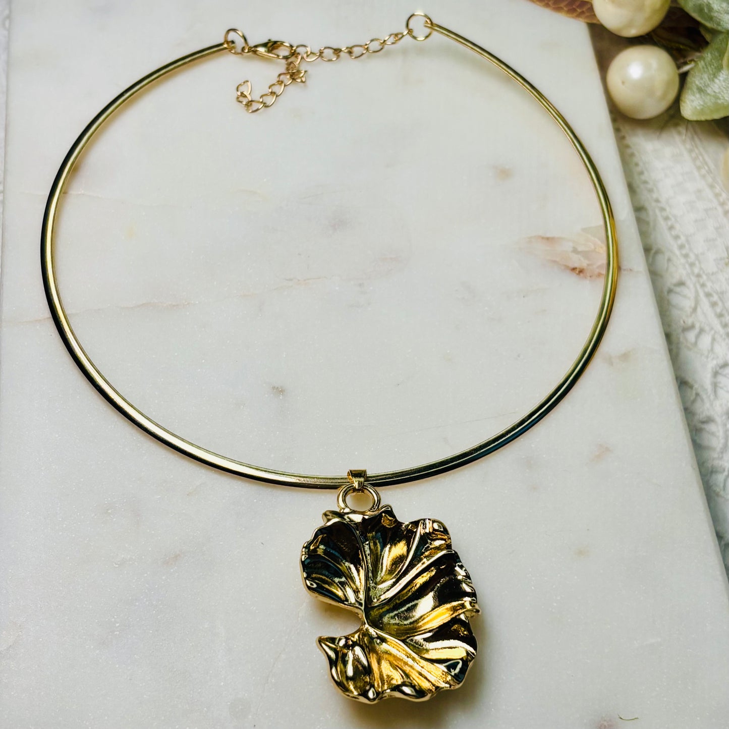 Tropical Leaf Hasli Set