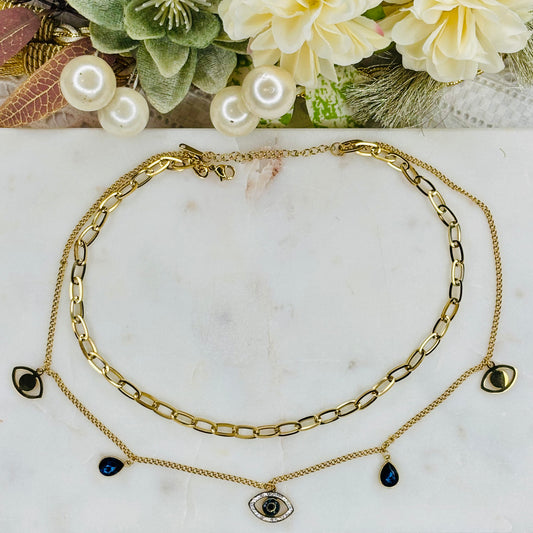 Evil-Eye Layered Necklaces