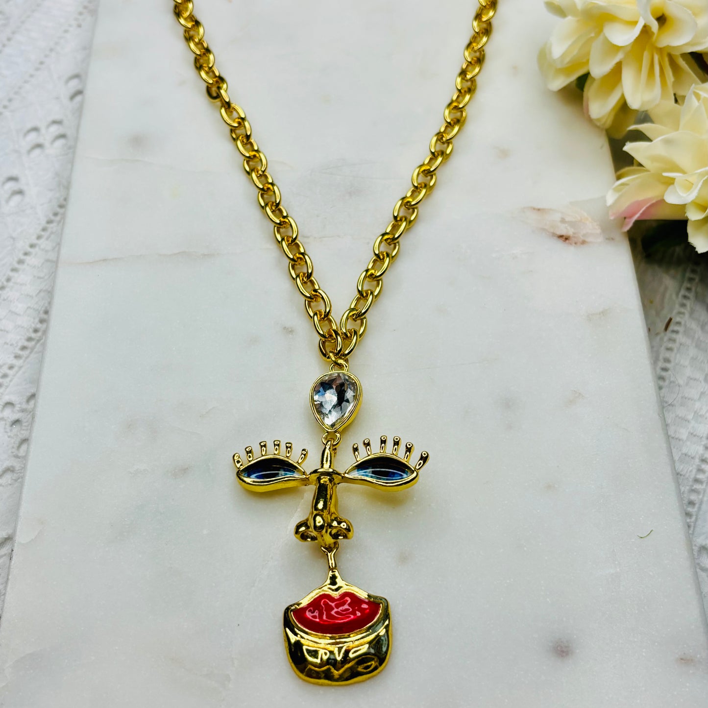 Face Forward Statement Necklace