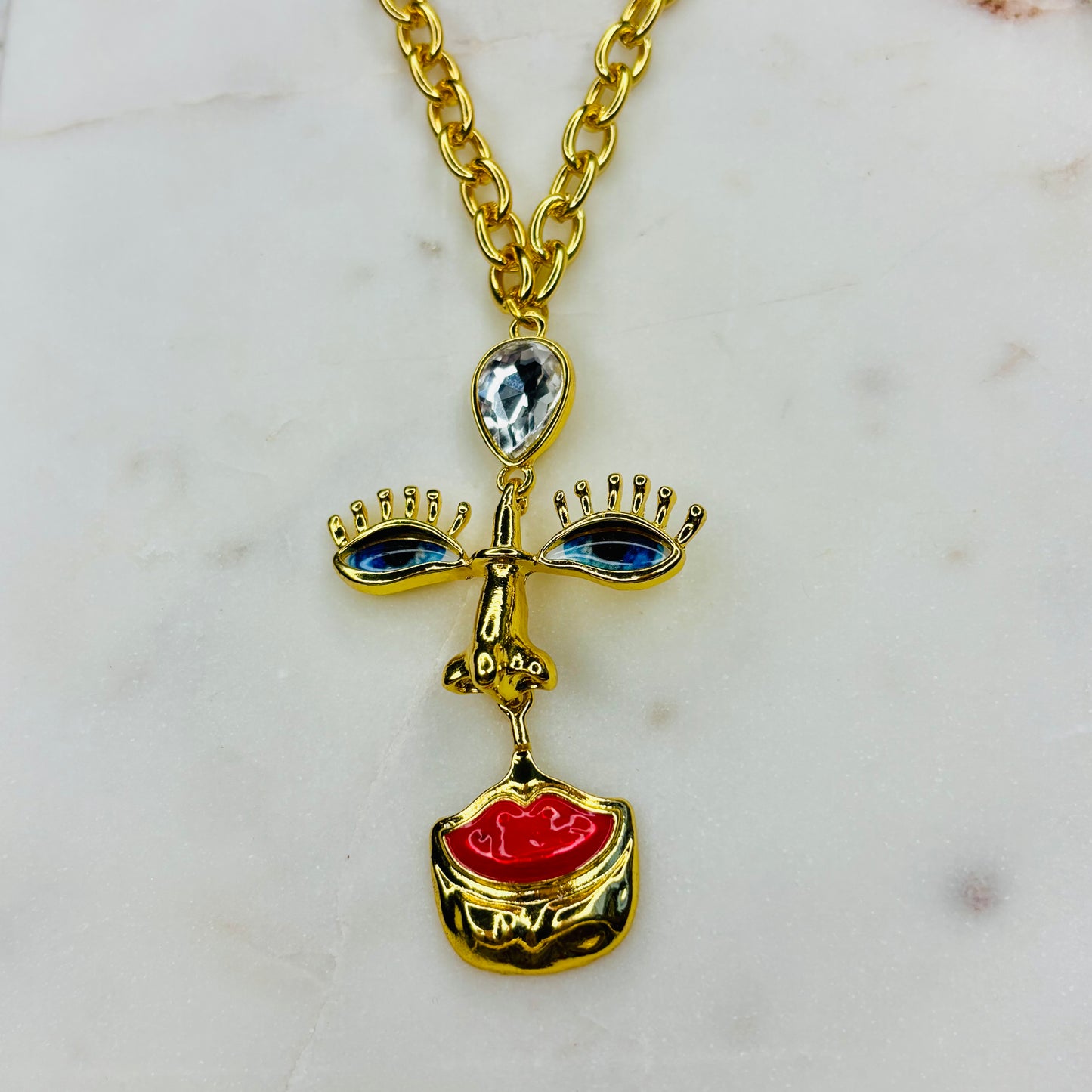 Face Forward Statement Necklace