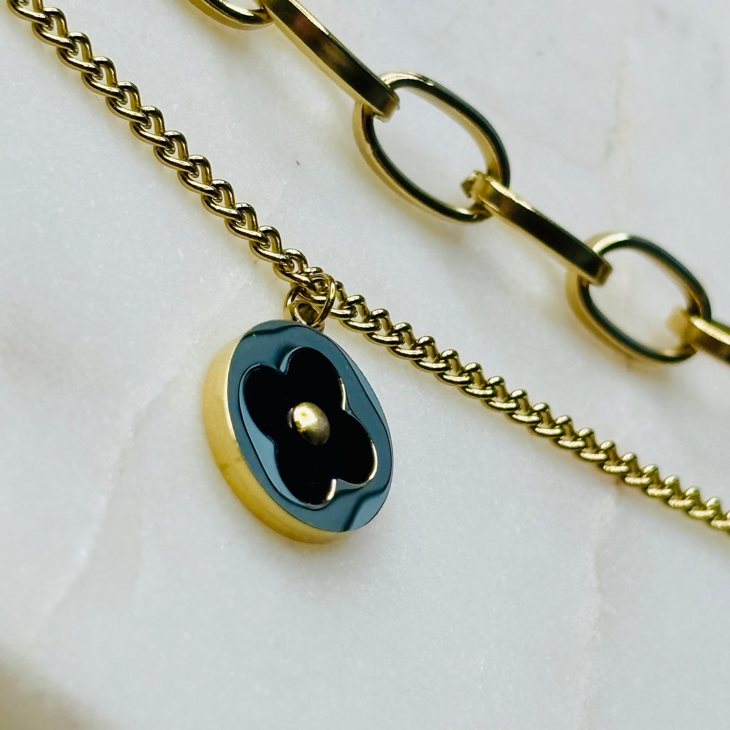 Midnight Golden Layered Necklace