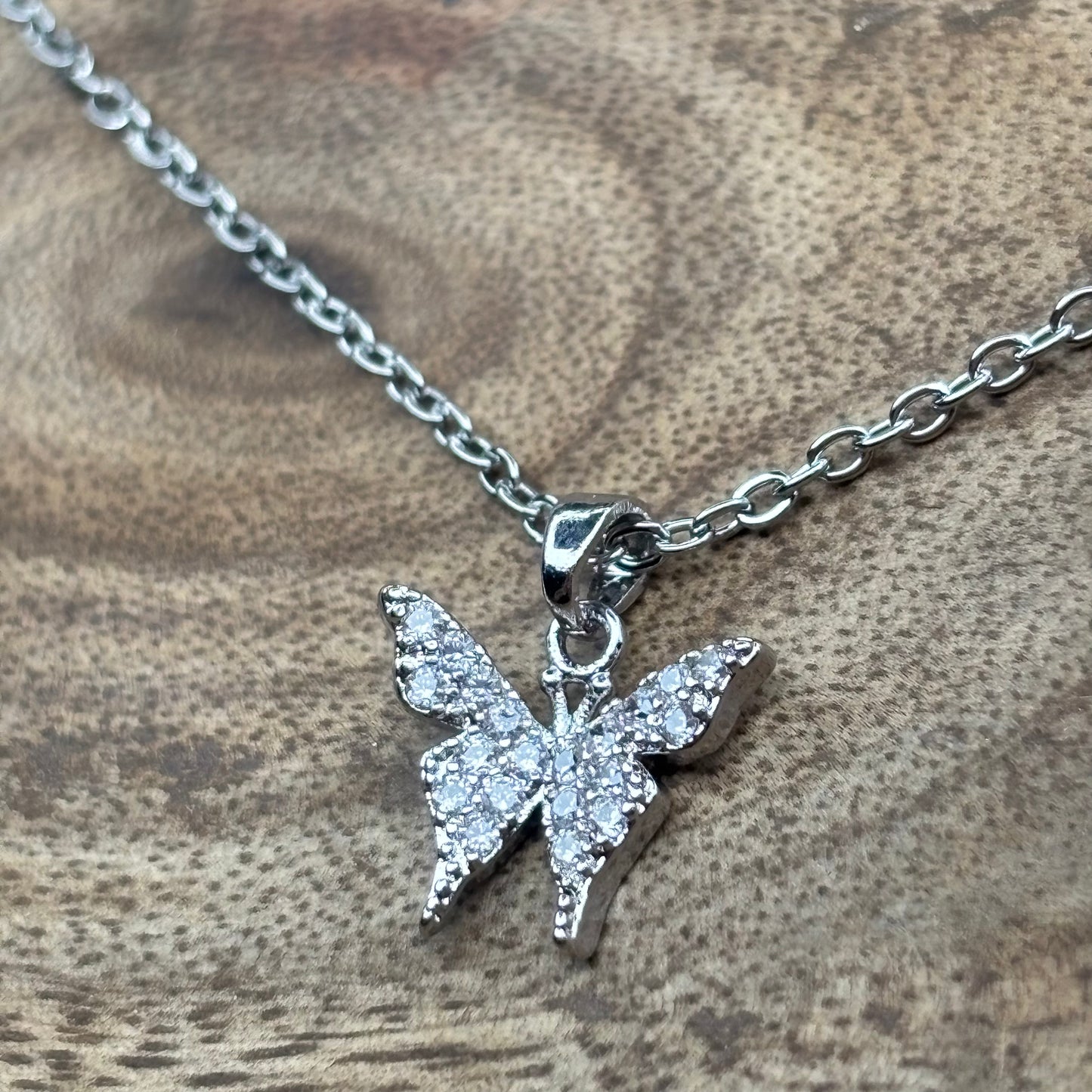 Dainty Double Butterfly Necklace