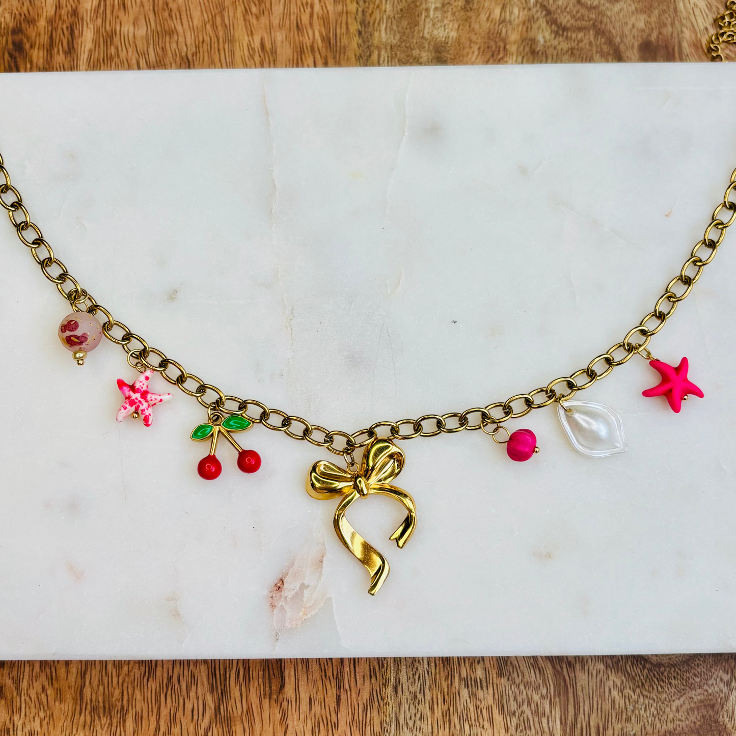 Vacation Coquette Charm Necklace
