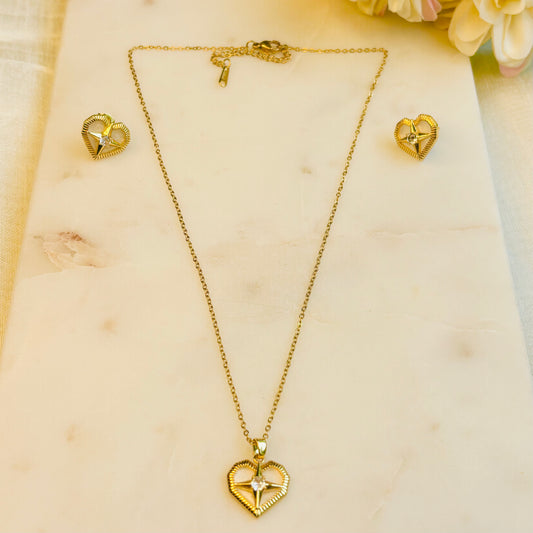 Starry Heart Zircon Set