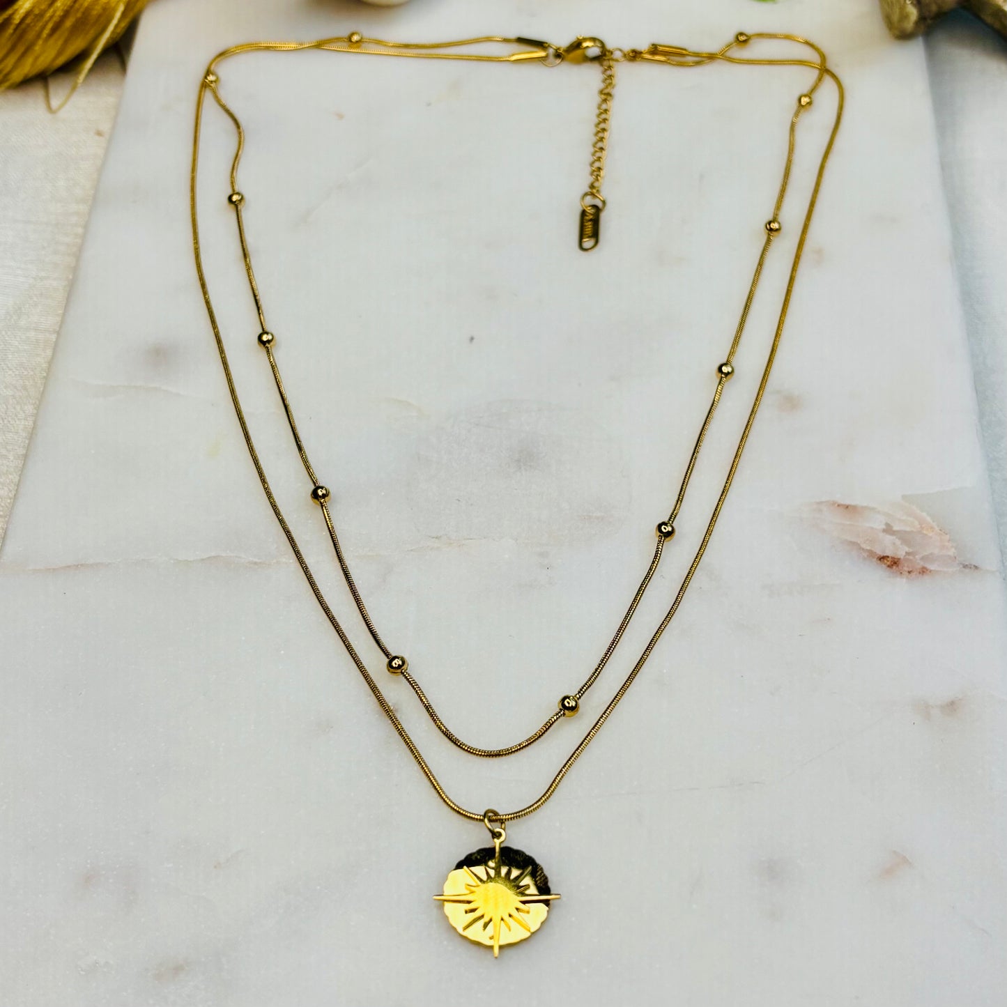 Sun Double-Layered Necklace