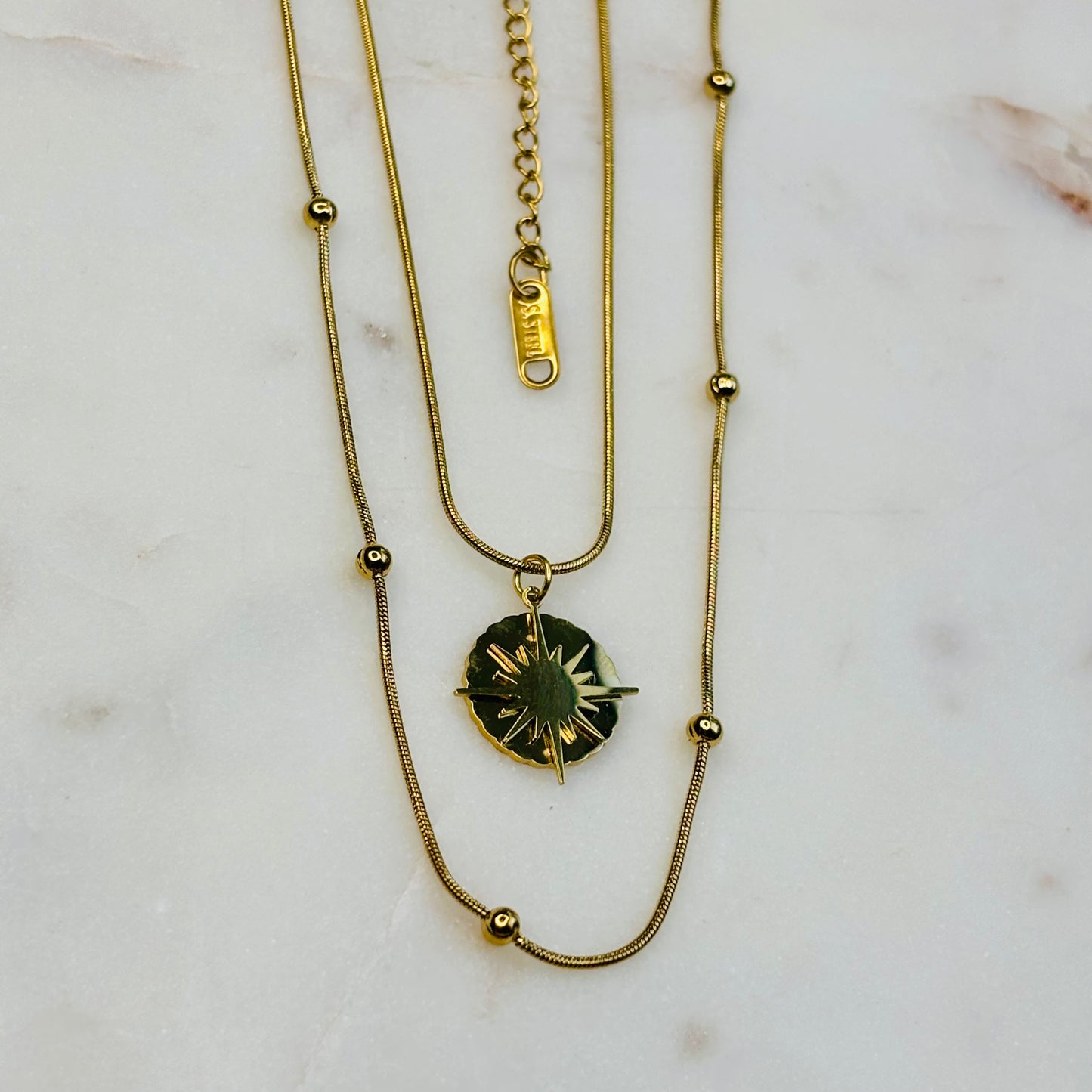 Sun Double-Layered Necklace