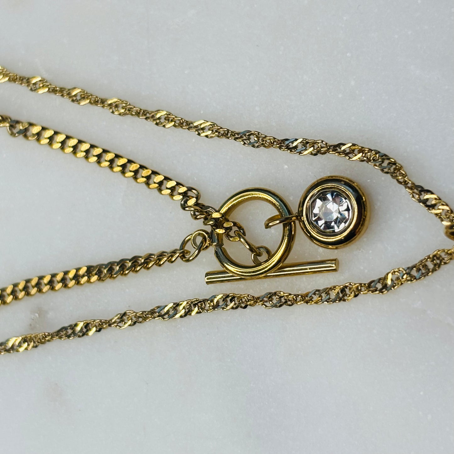 Knotted Serpent Layered Necklace