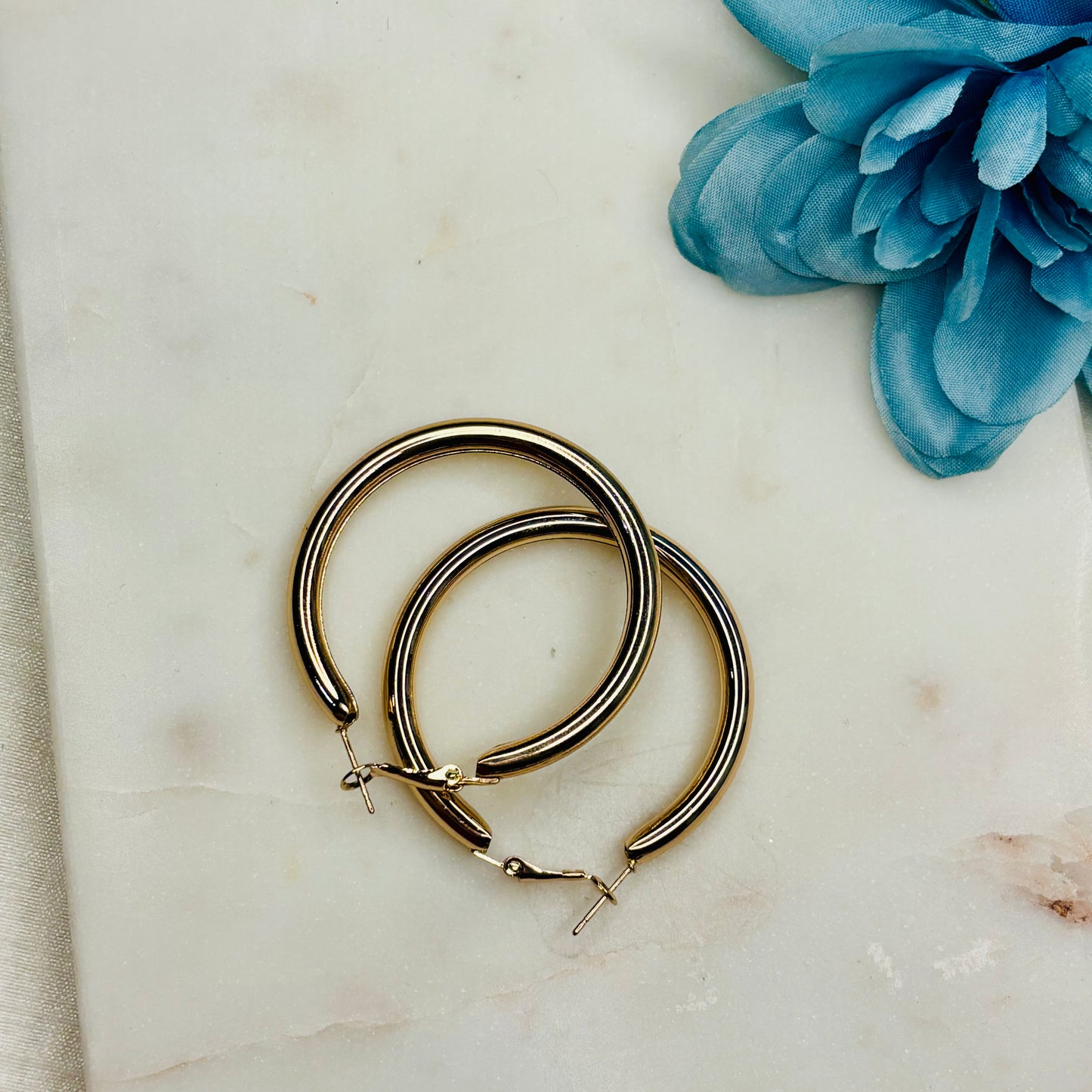 Chunky Golden Hoops