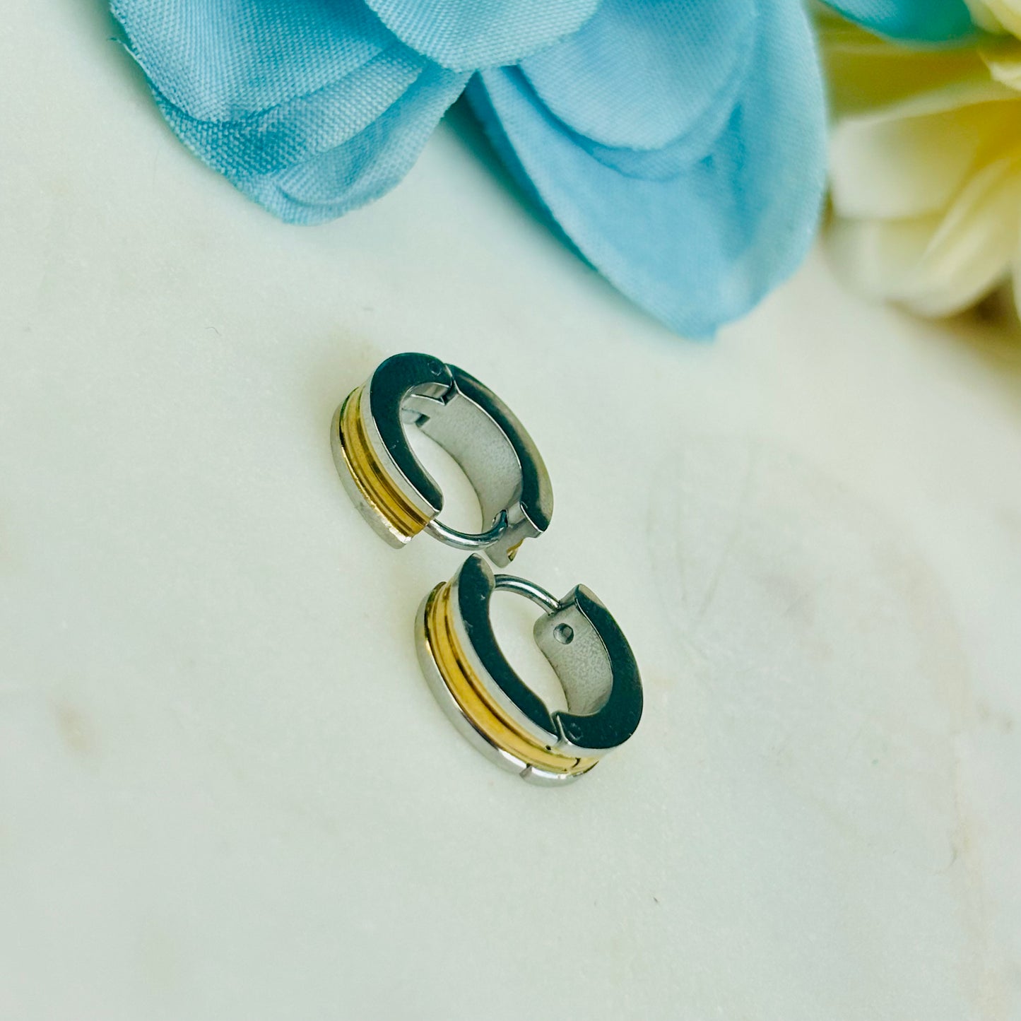 Dual Tone Mini Hoops