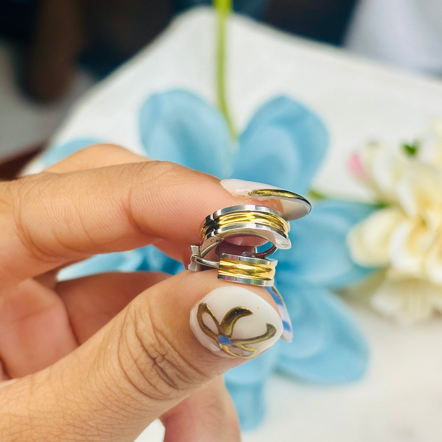 Dual Tone Mini Hoops