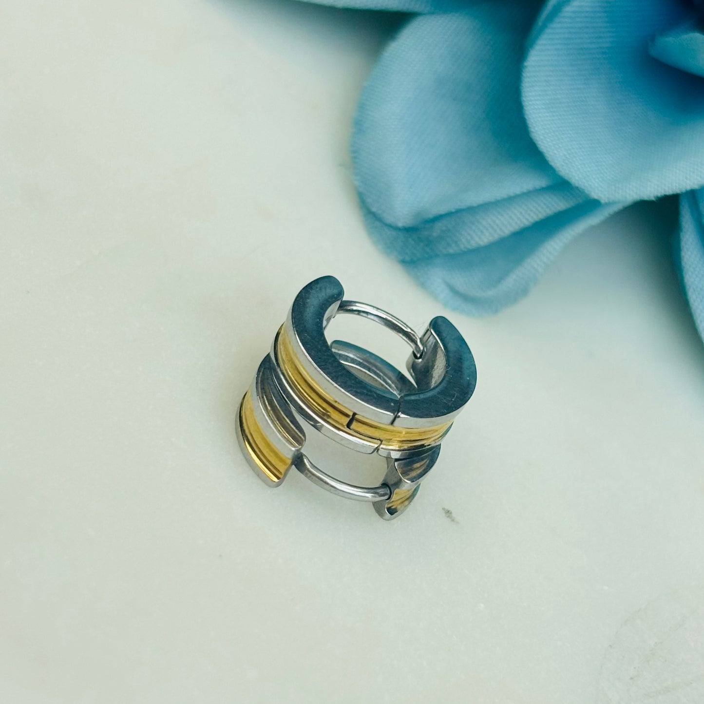 Dual Tone Mini Hoops