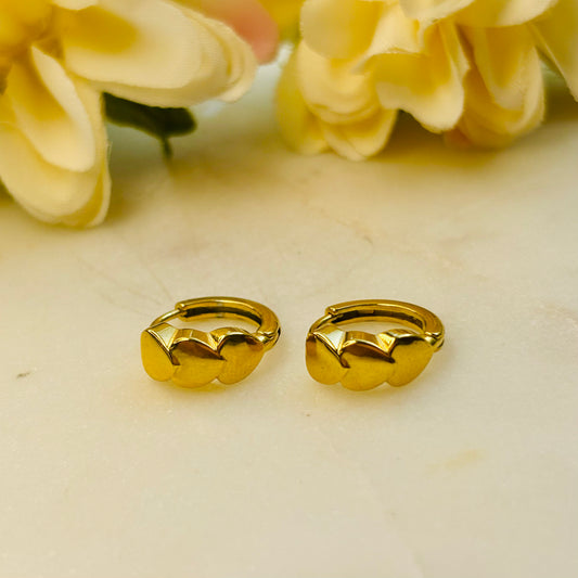 Heart Cluster Hoops