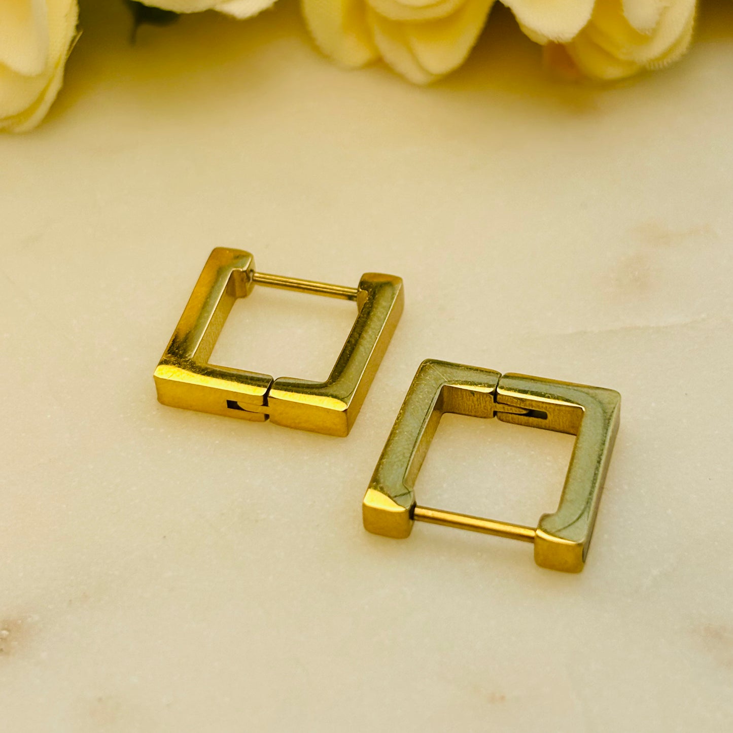 Geo Square Hoops