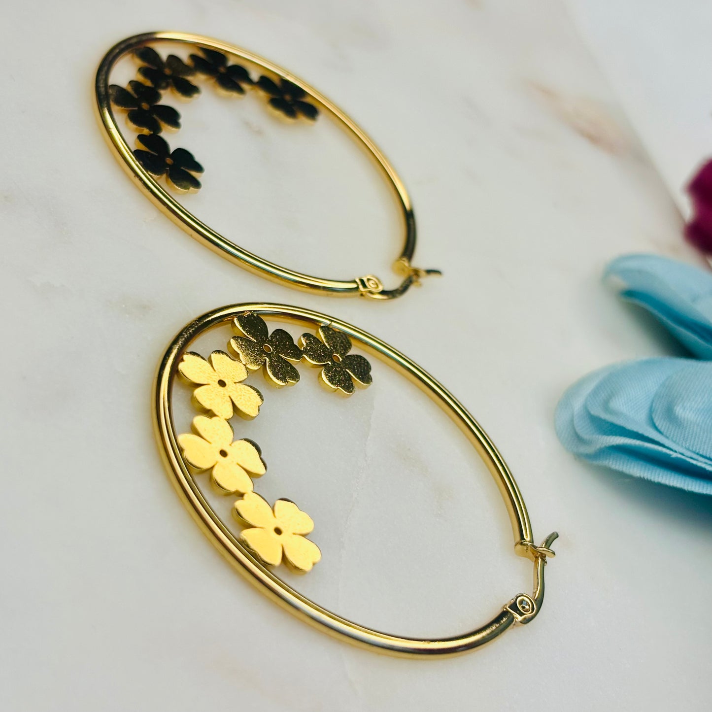 Sunshine Floral Hoops