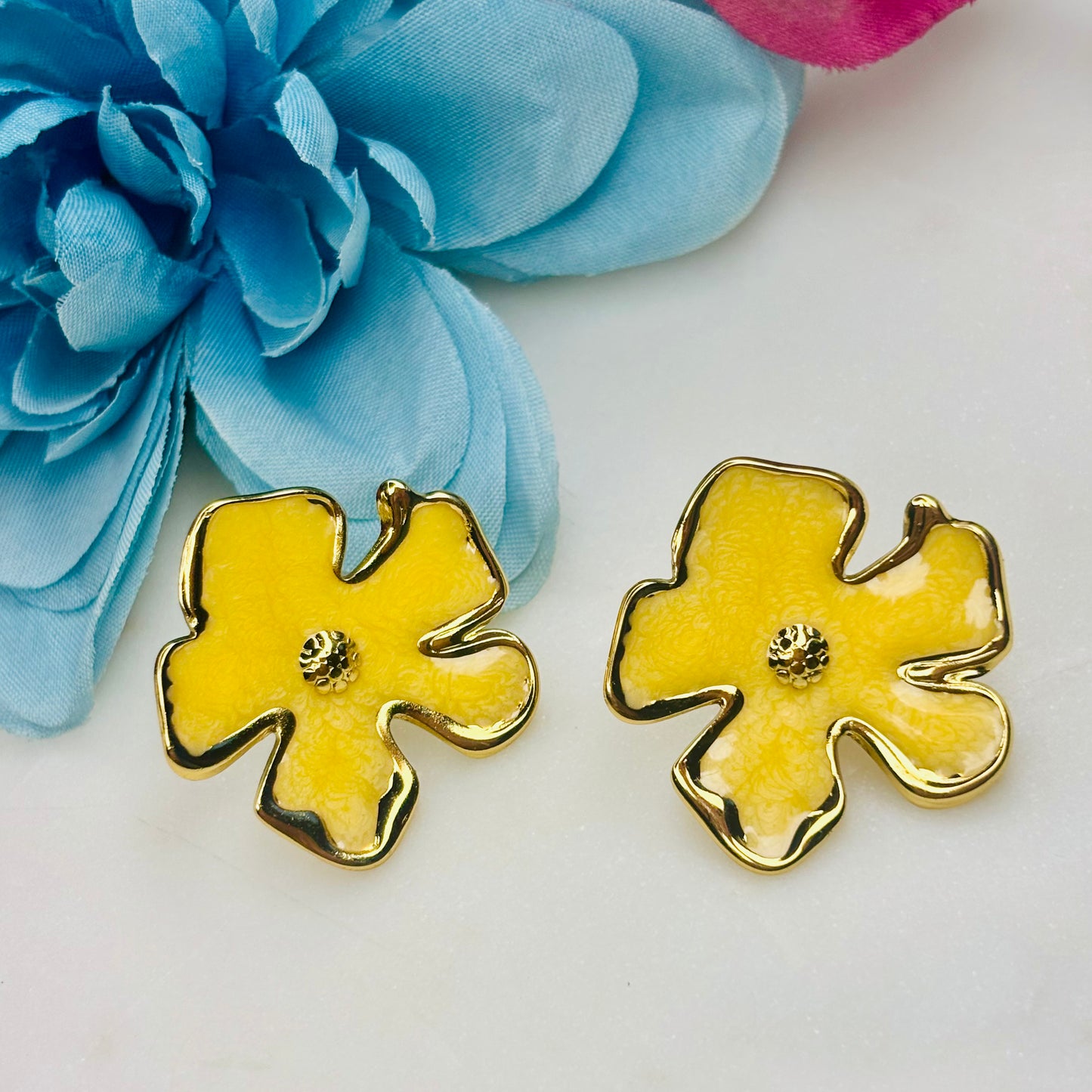 Yellow Bloom Earrings