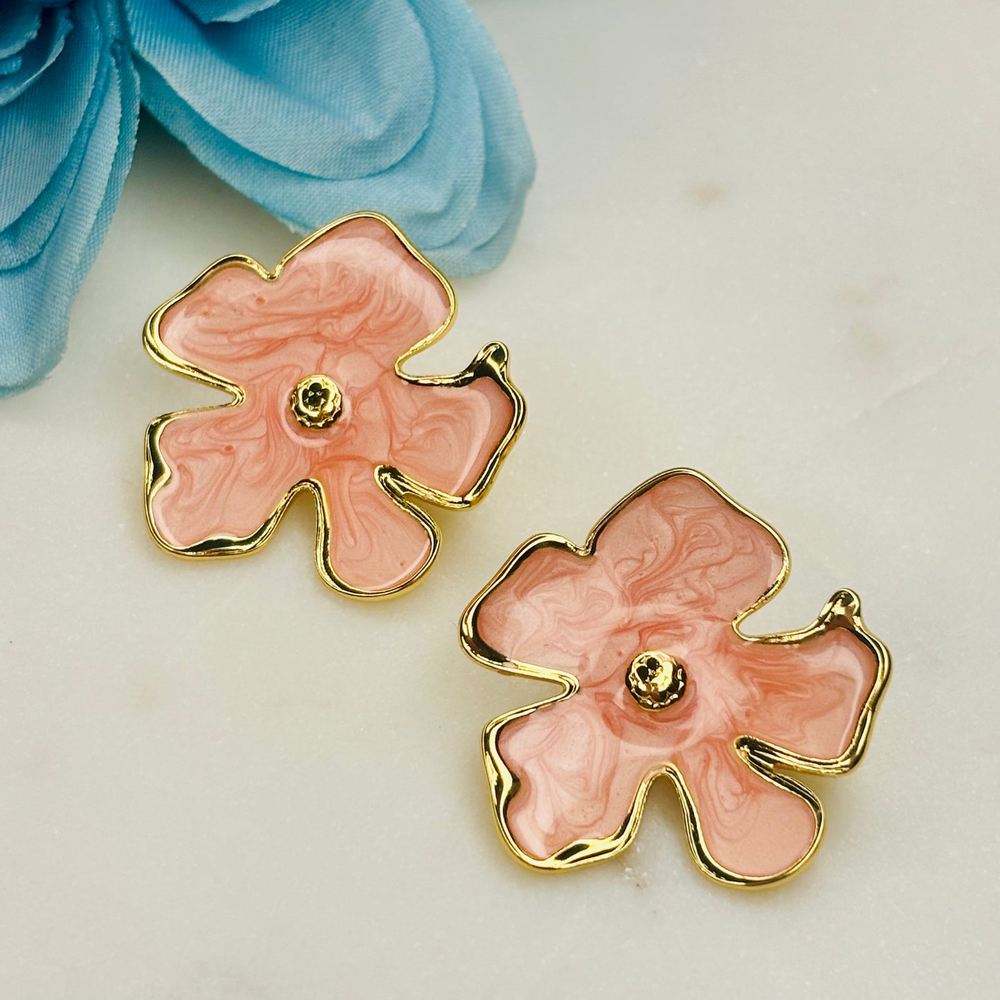 Peach Bloom Earrings