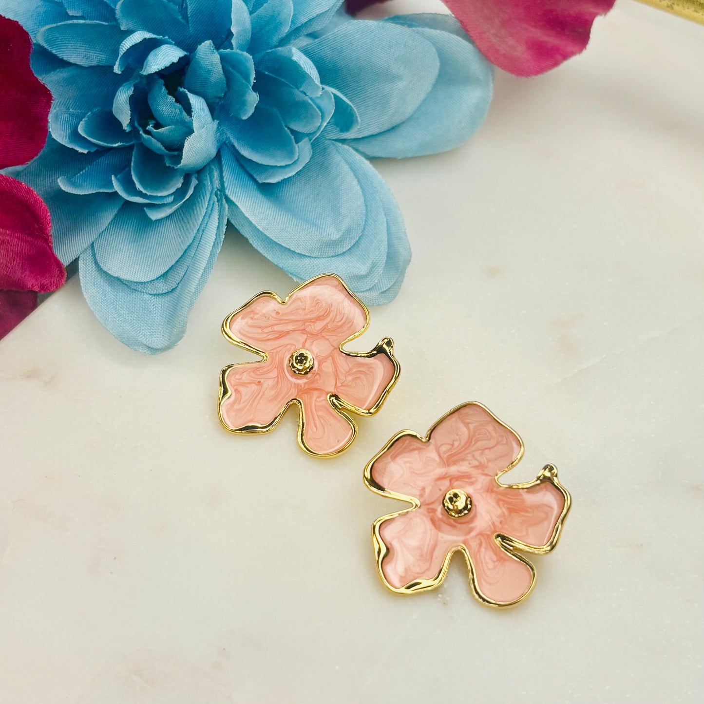 Peach Bloom Earrings