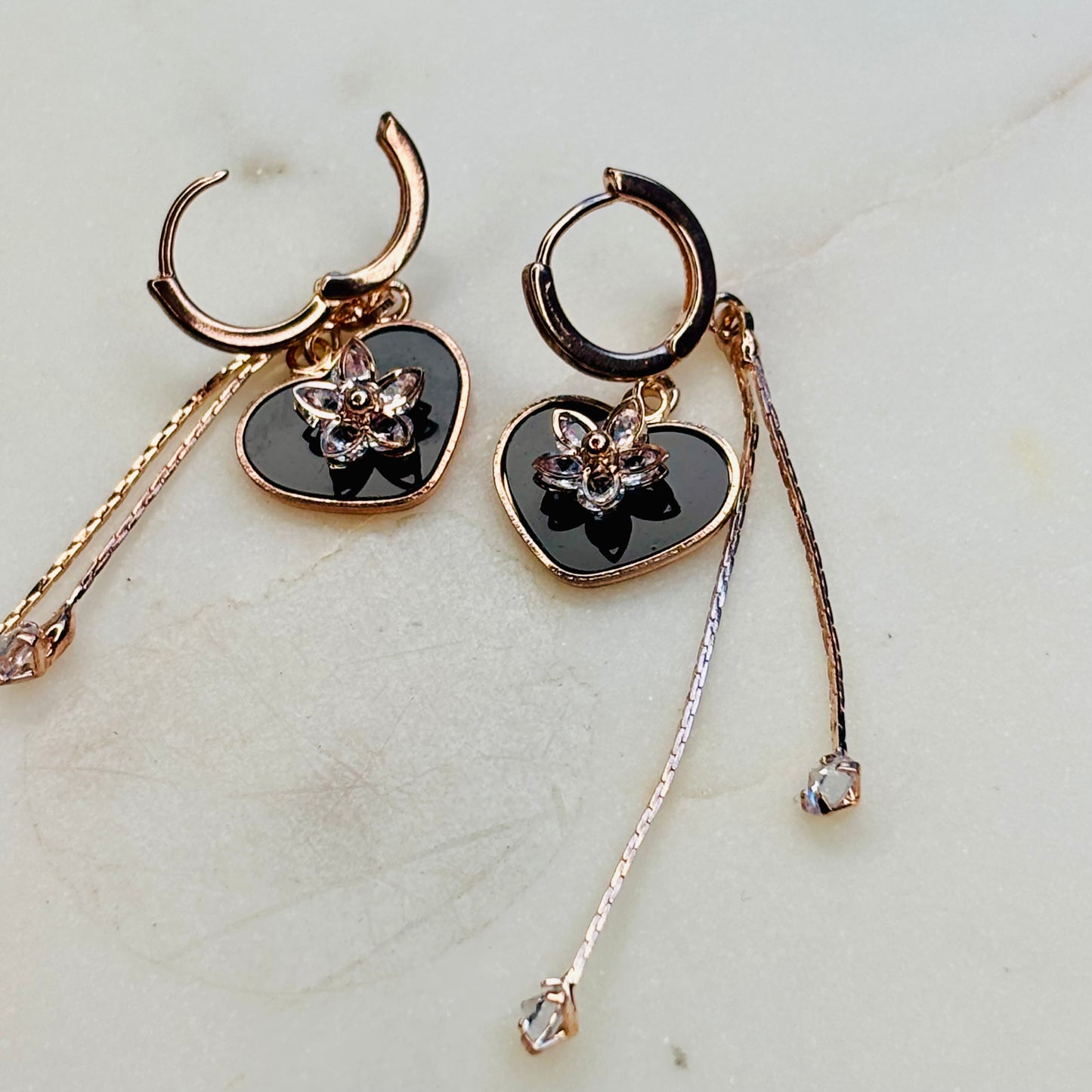 Noir Blossom Heart Drops