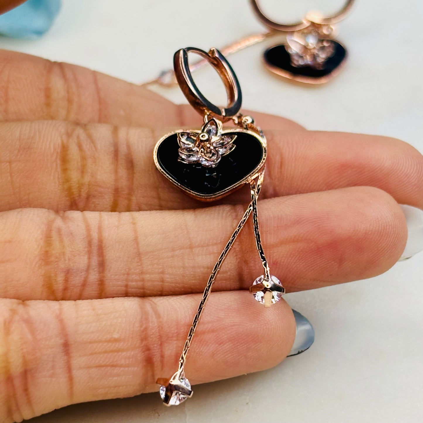 Noir Blossom Heart Drops