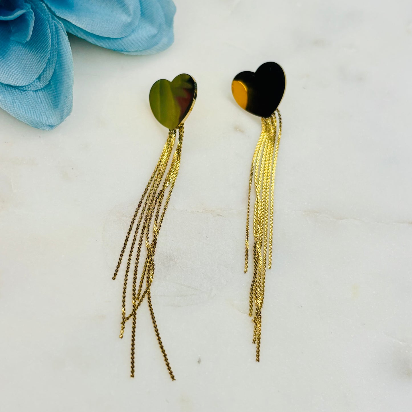 Golden Tassel Danglers