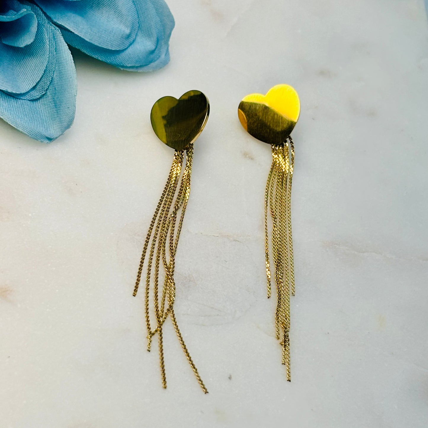 Golden Tassel Danglers