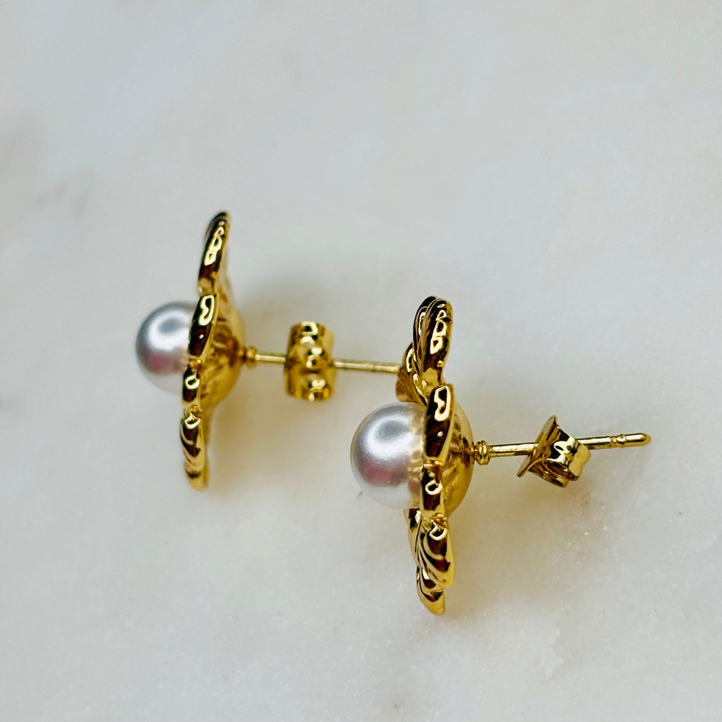 Bloom Pearl Studs